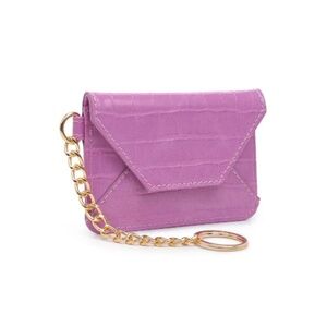Urban Expressions Gia Croco cardholder in fuchsia